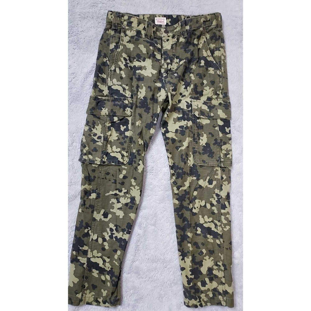 Levis Cargo Pants Mens 32x30 Cargo Military Camouflage Green Duck Camo Canvas